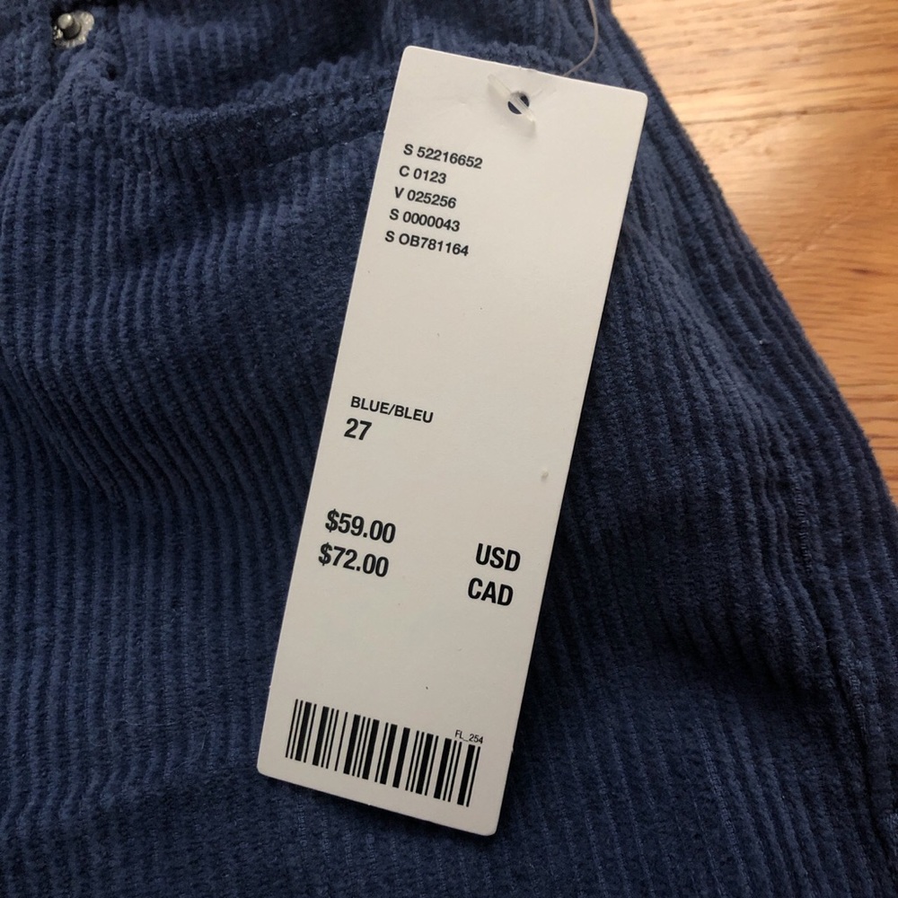 BDG Corduroy Blue Jeans - Picture 2 of 4